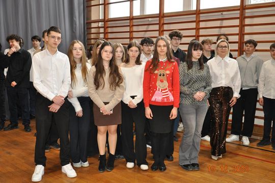 Spotkania wigilijne w I Liceum Ogólnokształcącym w Chełmie [GALERIA ZDJĘĆ]