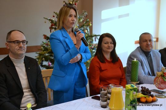 Spotkanie opłatkowo-noworoczne twórców ludowych przy Krasnostawskim Domu Kultury [GALERIA ZDJĘĆ] 