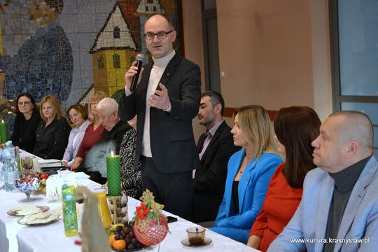 Spotkanie opłatkowo-noworoczne twórców ludowych przy Krasnostawskim Domu Kultury [GALERIA ZDJĘĆ] 