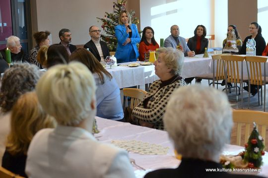 Spotkanie opłatkowo-noworoczne twórców ludowych przy Krasnostawskim Domu Kultury [GALERIA ZDJĘĆ] 