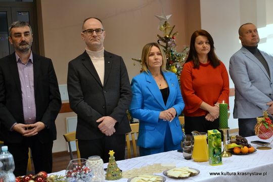 Spotkanie opłatkowo-noworoczne twórców ludowych przy Krasnostawskim Domu Kultury [GALERIA ZDJĘĆ] 