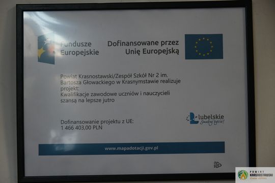 Pow. krasnostawski. Wizyta wiceminister edukacji w ZS Nr 2 im. B. Głowackiego [GALERIA ZDJĘĆ] 