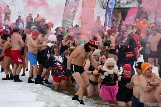 Jubileuszowy zlot morsów u Krasnostawskich Karpi 