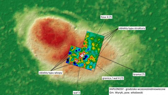 Kaplonosy Kolonia, gm. Wyryki. Grodzisko ukryte wśród bagien.