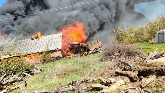 Piekło w Husynnem zaczęło się od wypalania traw [ZDJĘCIA]