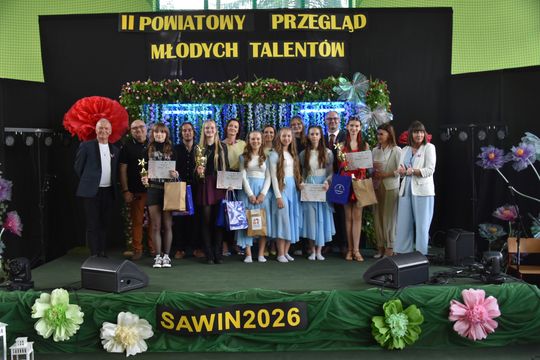 Finał II Powiatowego Przeglądu Młodych Talentów w Zespole Szkół w Sawinie [GALERIA ZDJĘĆ]