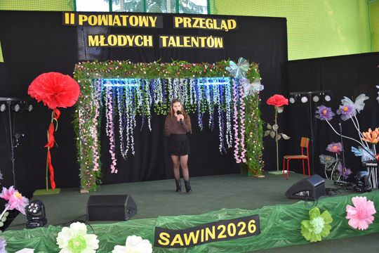 Finał II Powiatowego Przeglądu Młodych Talentów w Zespole Szkół w Sawinie [GALERIA ZDJĘĆ]
