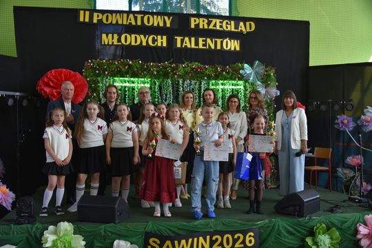 Finał II Powiatowego Przeglądu Młodych Talentów w Zespole Szkół w Sawinie [GALERIA ZDJĘĆ]