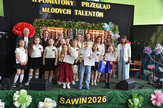 Finał II Powiatowego Przeglądu Młodych Talentów w Zespole Szkół w Sawinie [GALERIA ZDJĘĆ]