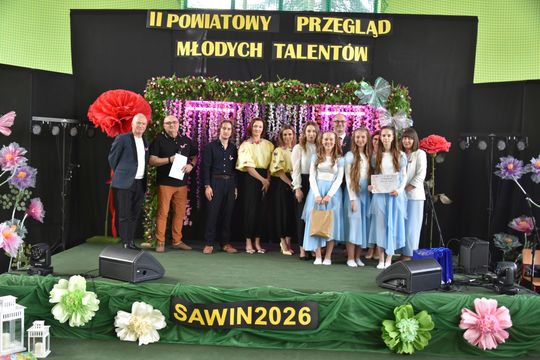 Finał II Powiatowego Przeglądu Młodych Talentów w Zespole Szkół w Sawinie [GALERIA ZDJĘĆ]
