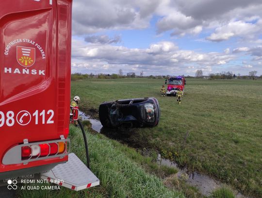 Wypadek w Hańsku Pierwszym i kolizje na drogach powiatu. Są ranni [ZDJĘCIA]