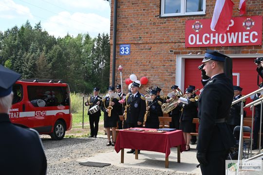 Gm. Żółkiewka. 100 lat służby i tradycji. Jubileusz OSP Olchowiec połączony z nadaniem sztandaru [GALERIA ZDJĘĆ] 