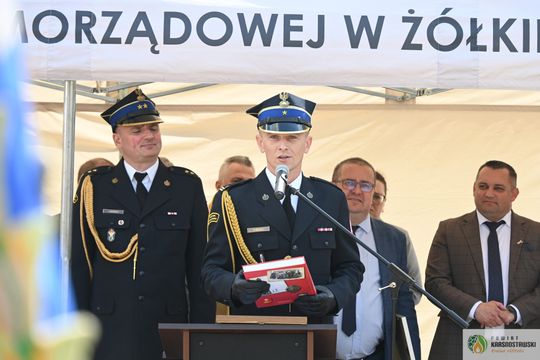 Gm. Żółkiewka. 100 lat służby i tradycji. Jubileusz OSP Olchowiec połączony z nadaniem sztandaru [GALERIA ZDJĘĆ] 