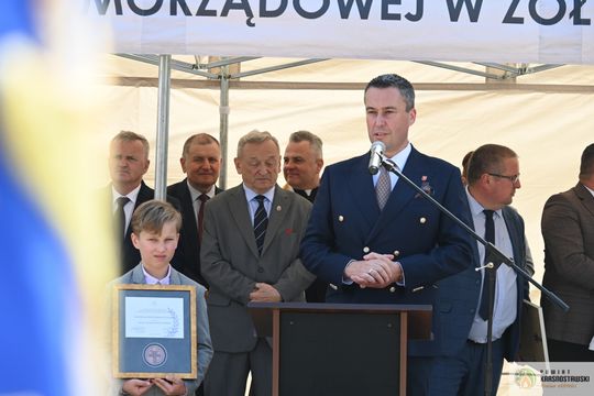 Gm. Żółkiewka. 100 lat służby i tradycji. Jubileusz OSP Olchowiec połączony z nadaniem sztandaru [GALERIA ZDJĘĆ] 