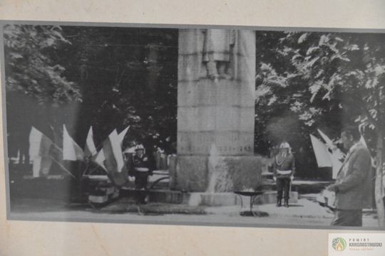 Pow. krasnotawski. Historia strażaków zatrzymana w kadrach. Wyjątkowa wystawa w bibliotece [GALERIA ZDJĘĆ]