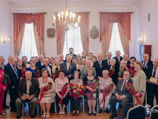Przeżyli razem tle lat! Złote Gody w USC w Chełmie [GALERIA ZDJĘĆ]