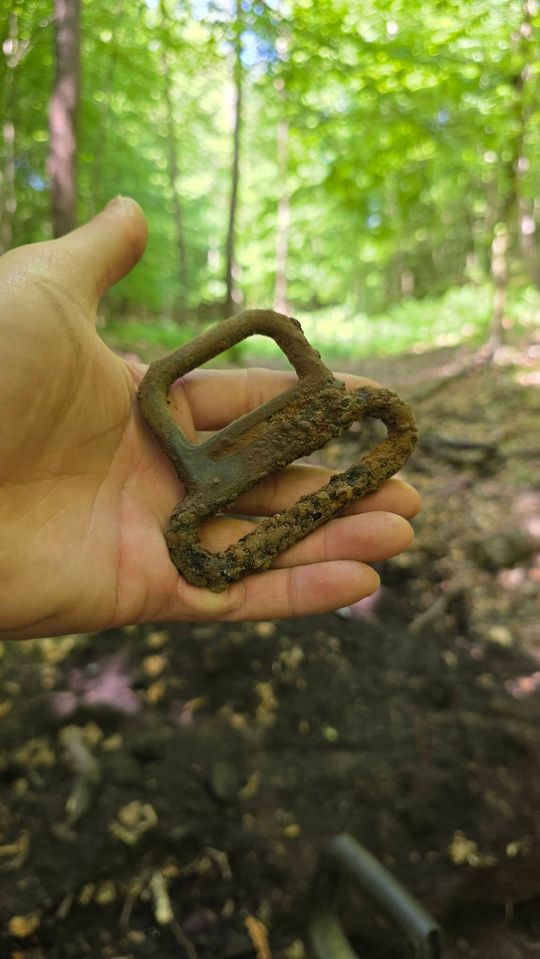 Gm. Izbica. Ślady wojennego bombowca w Lesie Orłowskim. Poszukiwacze odkrywają historię katastrofy z 1944 roku [GALERIA ZDJĘĆ]