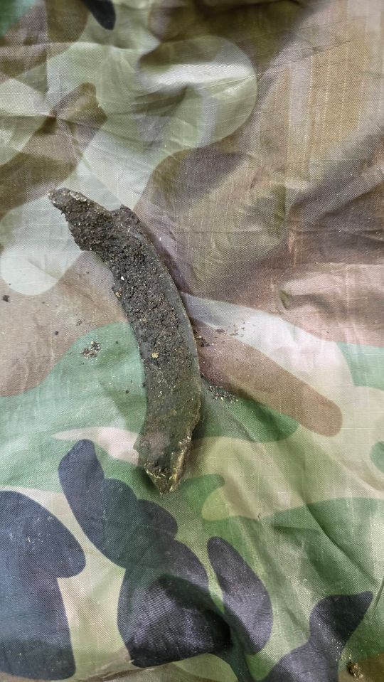 Gm. Izbica. Ślady wojennego bombowca w Lesie Orłowskim. Poszukiwacze odkrywają historię katastrofy z 1944 roku [GALERIA ZDJĘĆ]