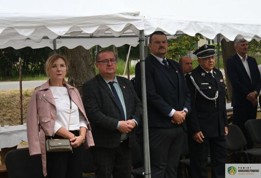 Gm. Gorzków. 100 lat służby i tradycji. Jubileusz OSP Piaski Szlacheckie zgromadził strażaków i mieszkańców [GALERIA ZDJĘĆ]
