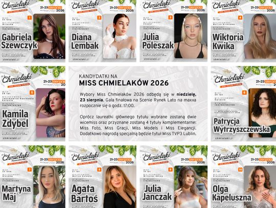 Region. One powalczą o tytuł Miss Chmielaków 2026. Znamy wszystkie kandydatki [GALERIA ZDJĘĆ]