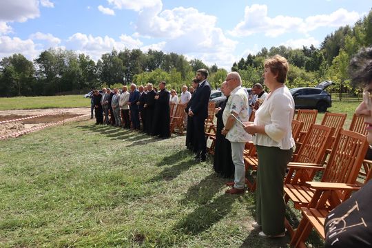 Gm. Chełm. Inauguracja budowy Centrum Wsparcia Hospicyjno-Opiekuńczego w Nowinach [GALERIA ZDJĘĆ] 