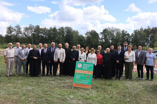 Gm. Chełm. Inauguracja budowy Centrum Wsparcia Hospicyjno-Opiekuńczego w Nowinach [GALERIA ZDJĘĆ] 