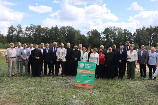 Gm. Chełm. Inauguracja budowy Centrum Wsparcia Hospicyjno-Opiekuńczego w Nowinach [GALERIA ZDJĘĆ] 