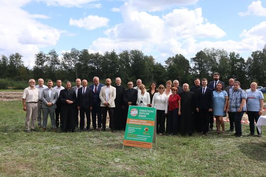 Gm. Chełm. Inauguracja budowy Centrum Wsparcia Hospicyjno-Opiekuńczego w Nowinach [GALERIA ZDJĘĆ] 