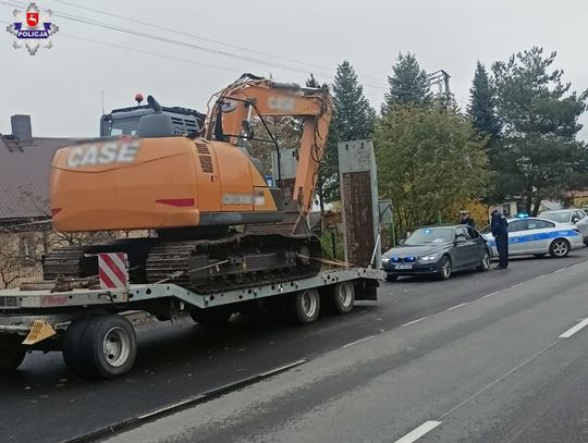 Koparka na lawecie zrywała linie energetyczne. Groźny incydent pod Włodawą [ZDJĘCIA]