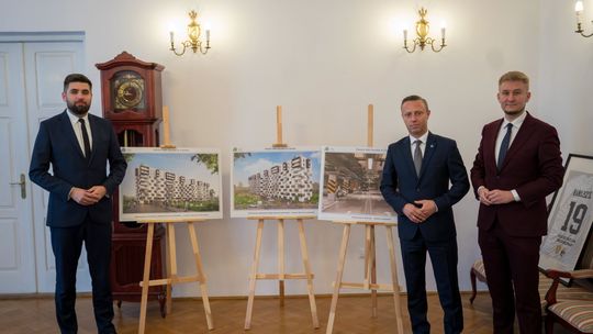 200 nowych mieszkań w Chełmie. Powstaną dwa dziesięciopiętrowe bloki z podziemnym schronieniem [ZDJĘCIA]
